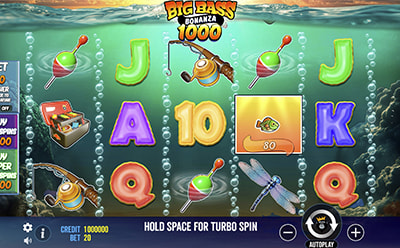 La tragaperras online Big Bass Bonanza 100 en el casino Casino Barcelona en España.