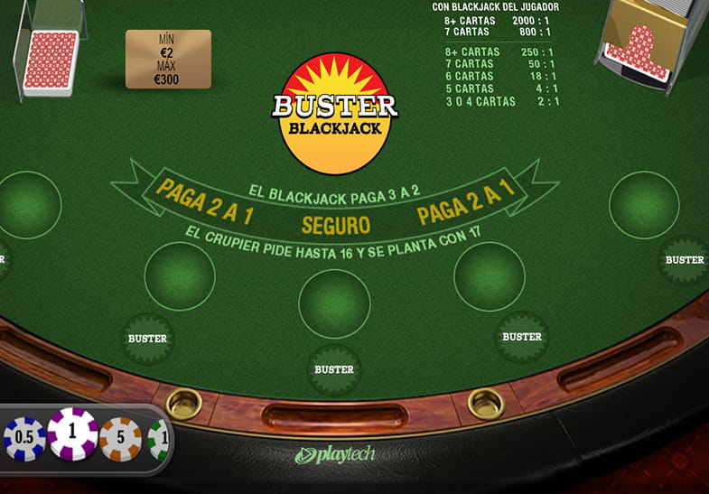 buster blackjack payout