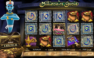 888 Video Slot Millionaire Genie