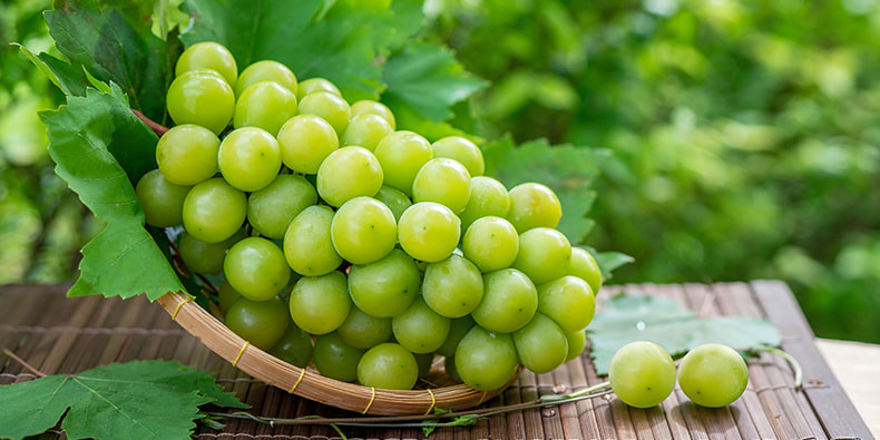 Uvas listas para ser comidas en Nochevieja. 